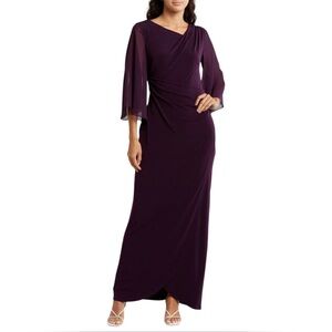 NWT!  Connected Apparel Elegant Purple Evening Gown